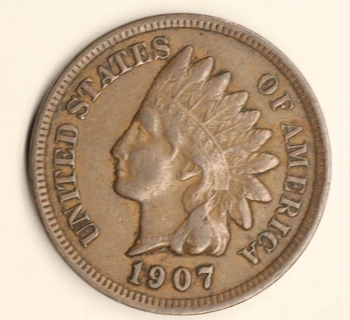 1907 Indian Head Penny - Beautiful Good Coin -1108