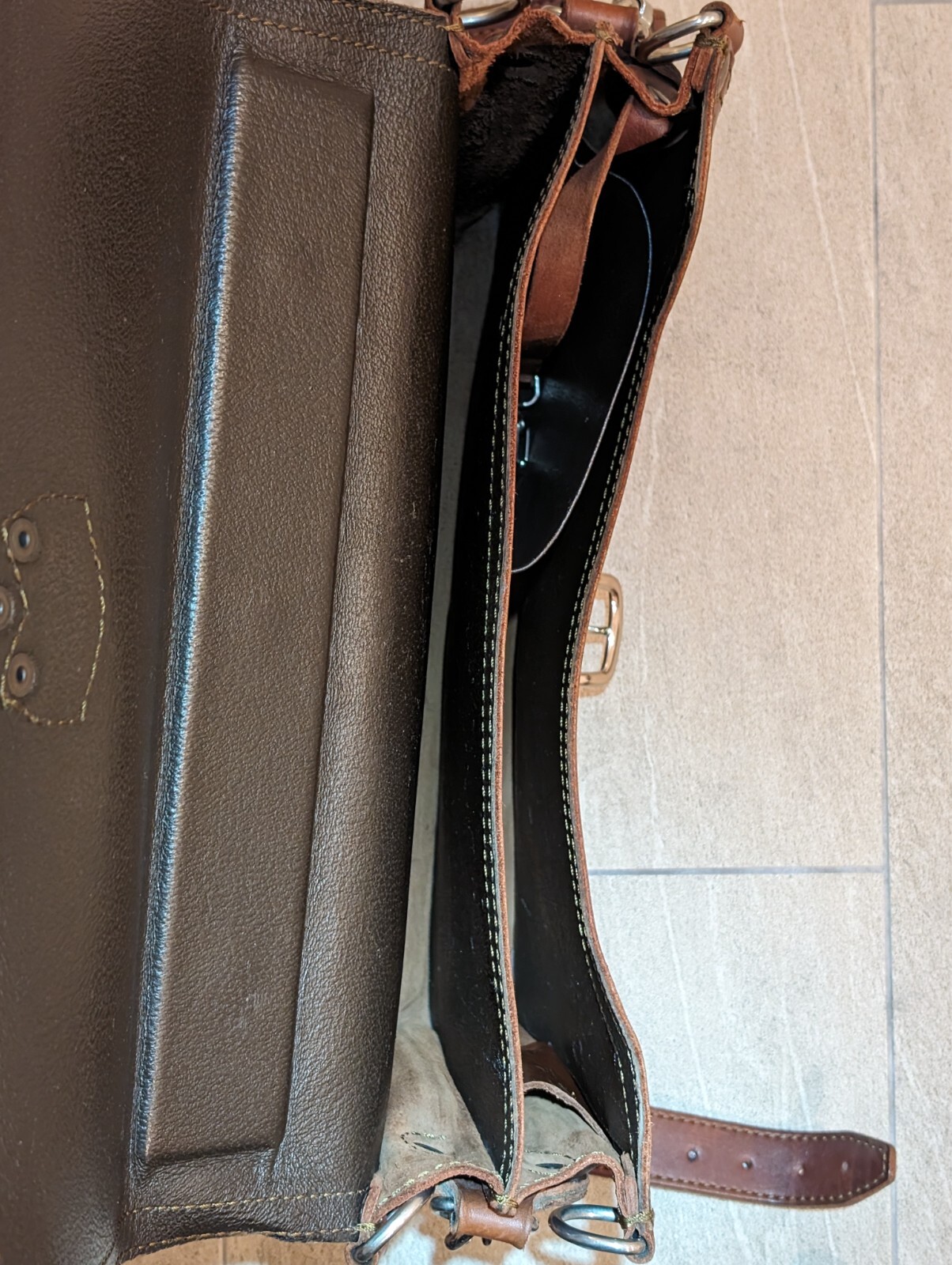 Saddleback Classic Leather Medium Thin Briefcase - image 8