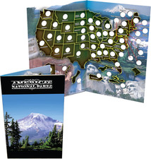 National Park America the Beautiful Quarters Folder Map Book -