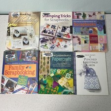 Lot of 6 Papercrafts Scrapbooking Stamping Card Making Crafts Decorating Books