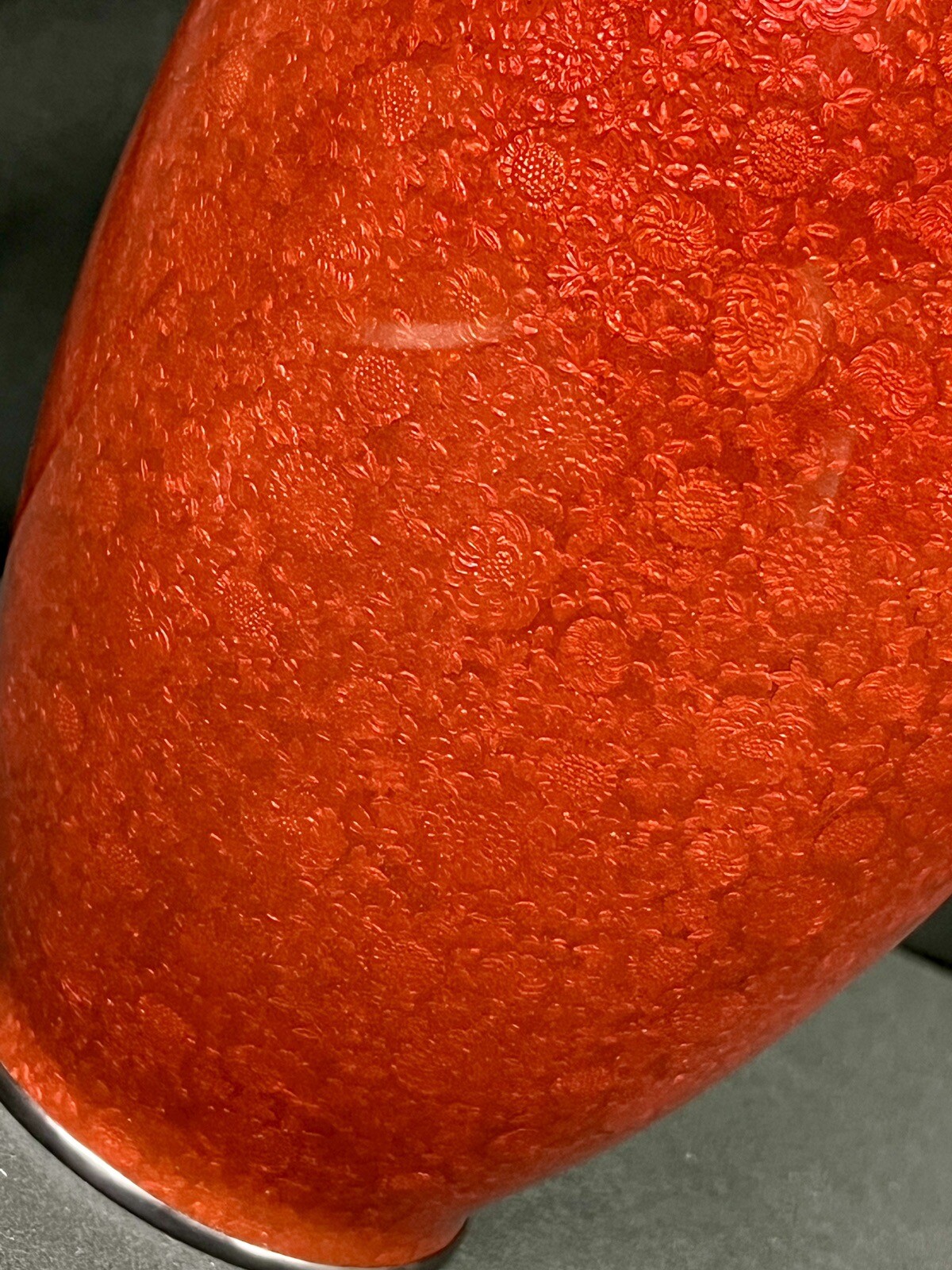 ANTIQUE 12 3/4 MEJI ERA HAYASHI HACHIZAEMON AKASUKE JAPANESE CLOISONNE