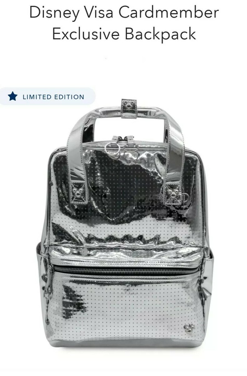 Mickey Mouse Magic Mirror Metallic Mini Backpack By Loungefly New