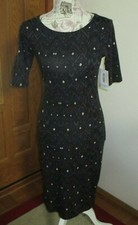 LuLaRoe XS Julia Black Gray Shift Dress
