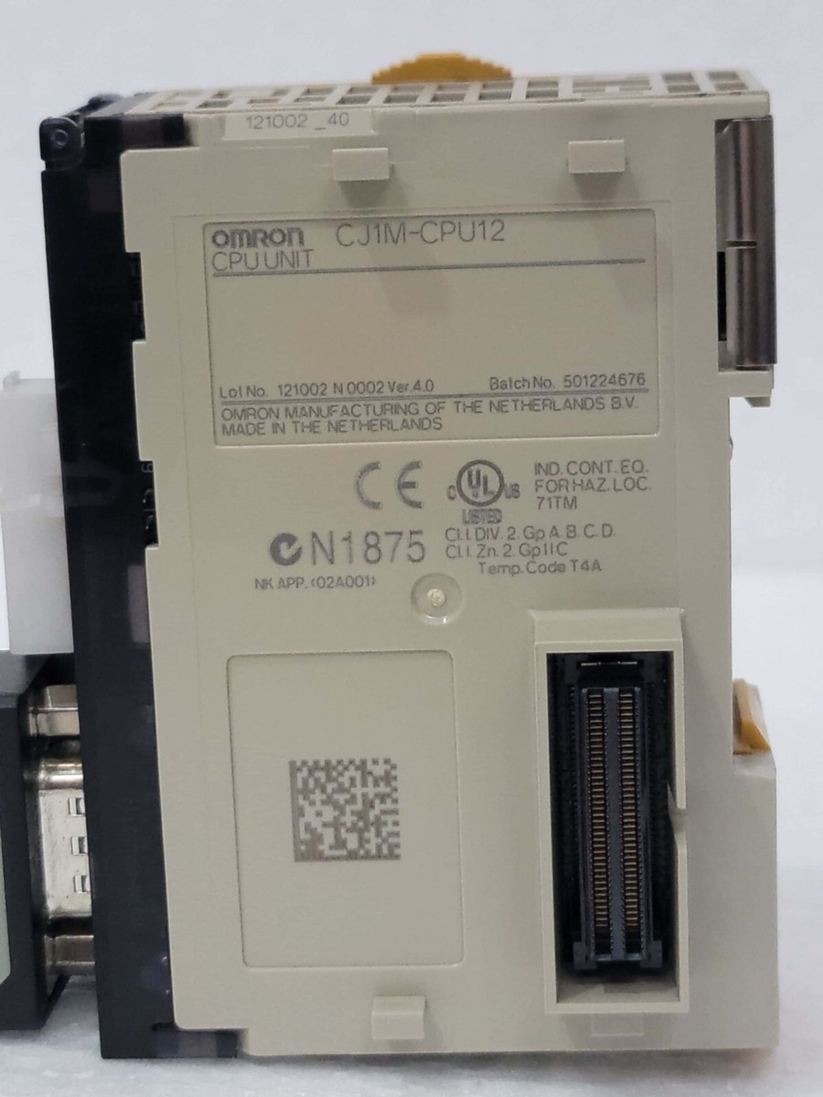 OMRON CJ1M-CPU12 WITH CJ1W-CIF11 CPU UNIT + INTERFACE UNIT | eBay
