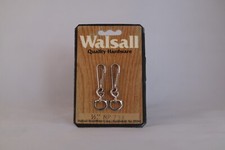 Walsall Horse Saddle Tack Hardware 1/2" Nickel Plated Snap PKG of 2 NOS