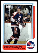 1986-87 Topps BRIAN MULLEN #38 Winnipeg Jets