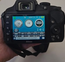 Nikon D3300 DSLR Camera - 18-55mm Lens - With Box and Case