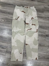 US Army Combat DCU Pants Medium Regular 3 Color Desert Camo Military Ripstop