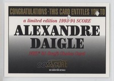 1993-94 Score Canadian Alexandre Daigle Redemption 1m8