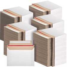 Affrolling 200 Pcs Rigid Photo Mailers with 6.5 x 4.5 inch, White