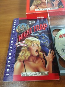 Sega CD Night Trap Red Box Release (1992) CiB with Manual VGC Clean Box!
