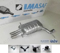 Imasaf ESD Auspuff Endtopf für Audi A4 Quattro B5 1.8 T+Avant 1995-2001+ZubehöR