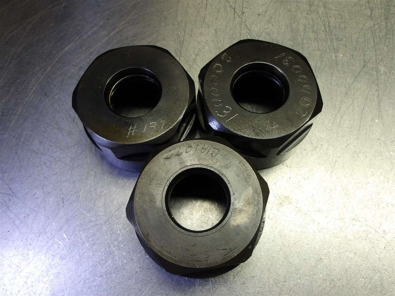 Lot Of 3 Used TG100 Collet Nuts 