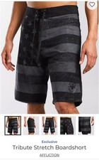 Men  s Affliction American Freedom Swim Shorts Size 40