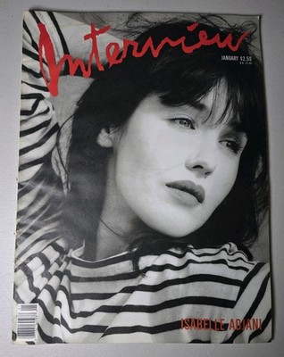 Interview Magazine January 1990 Isabelle  Adjani