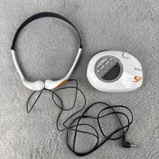 Sony Walkman SRF-M85V Mega Bass Radio AM FM Weather Belt Clip Tested Headphone