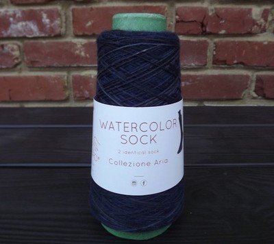 458 yds Laines du Nord WATERCOLOR SOCK fingering yarn #106 ombre, brown/purple