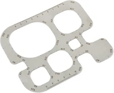 Leather Tools HalfRound Cutter Corner Cutting Radius Gauge Drawing Template Stai