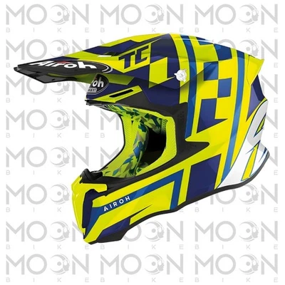 Casque Cross Airoh Twist 2.0 TC21 Cairoli Jaune Bleu HRT ASN ECE 22.05 Moto - Photo 1/3
