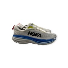 Hoka One One Bondi 8 Blanc De Blanc Virtual Blue Running Shoes Mens Sz 10.5D