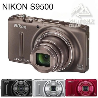 Nikon COOLPIX S9500 18.1MP Digital Camera 22x Zoom - Fully Tested w/ Accessories