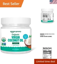 Amazon Fresh Organic Virgin Coconut Oil 15 Fl Oz - Affordable,  Quality
