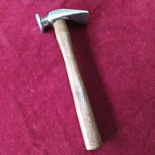 VINTAGE LEATHER WORKERS COBBLERS PLANISHING HAMMER WITH ASH HANDLE