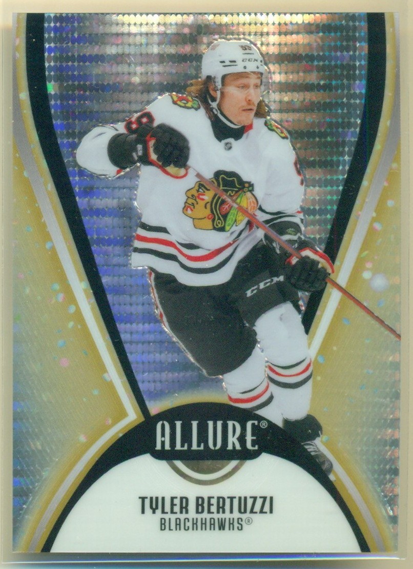 2025-26 Upper Deck ALLURE Gold Glitter Bomb #17 TYLER BERTUZZI /199 Blackhawks