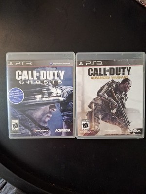 Call of Duty: Ghosts & Advanced Warfare (PS3, PlayStation 3) 2 Game Lot/Bundle 