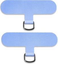 Phone Tether Tab for iPhone, Cell Lanyard Patch, Strap Blue
