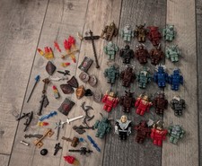 25 Mega Blocks Mini Figures And Accessories From Krystal Wars, Dragon Sets