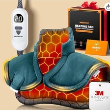Graphene-Infused Instant Heating Pad with 3M Thinsulate, Ergonomic Weighted New