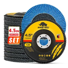 24PC 4.5" Flap Disc 120 Grit Zirconia T27 Grinding Sanding Wheel for Metal Steel