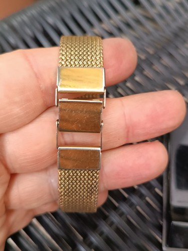 Reloj de cuarzo Accurist vintage tono dorado función fecha malla acero - Imagen 6 de 10