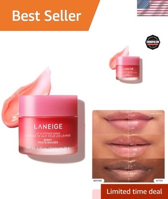 Nourishing Lip Sleeping Mask: Hydration & Antioxidants for Flaky Lips, 0.7 Oz