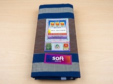 Men's Premium 100 Cotton Sarong Lungi Striped Soft Wrap Dhoti Unstitched 2.1m