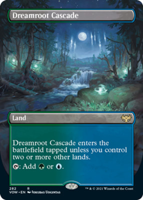 1 x Dreamroot Cascade - Borderless - Innistrad: Crimson Vow - NM-Mint - MTG