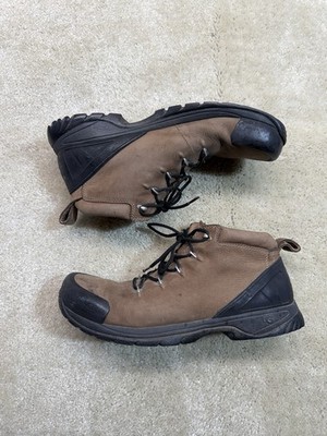 UGG Vibram Hiking Boots Mens 11 Brown Black Waterproof Outdoor Lined