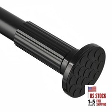 Tension Curtain Rod 51-168 In 4.25-14 Ft , Extra Long 51-168 Inches Black
