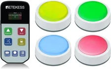 Retekess TM102 Wireless Game/Trivia Buzzers with 4 Rechargeable Buzzers - New