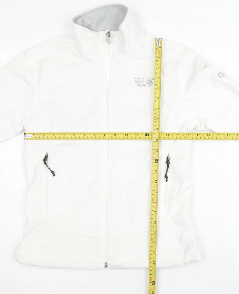 Mountain Hardwear Women's White Fleece Full Zip Jacket Size S - Image 2 of 4
