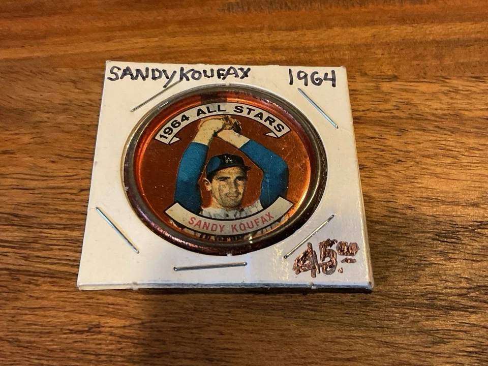 Monedas Topps 1964 #159 Sandy Koufax All-Star Dodgers Salón de la fama 5 - EX Foto 3 de 4