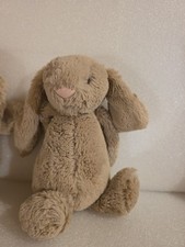 Jellycat Bashful Beige Bunny Plush Stuffed Animal No Wiskers