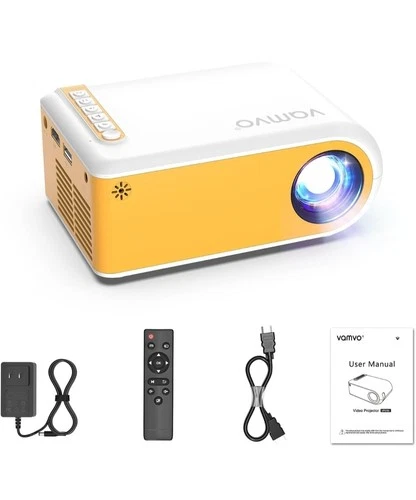 Mini Portable Projector Small VideoProjector for Home Theater Projectors, Out...