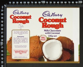 2 Original Vintage Cadbury (N. Zealand) 135g 'Big Size' Chocolate Wrappers 1982
