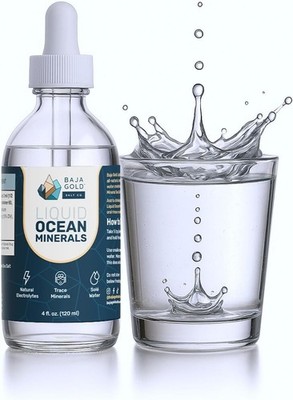 Baja Gold Liquid Ocean Trace Mineral Drops - Ionic Electrolytes Mineral Drops