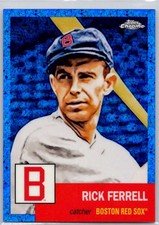 2022 Topps Chrome Platinum Blue Mini-Diamond #142 Rick Ferrell #/199 Red Sox