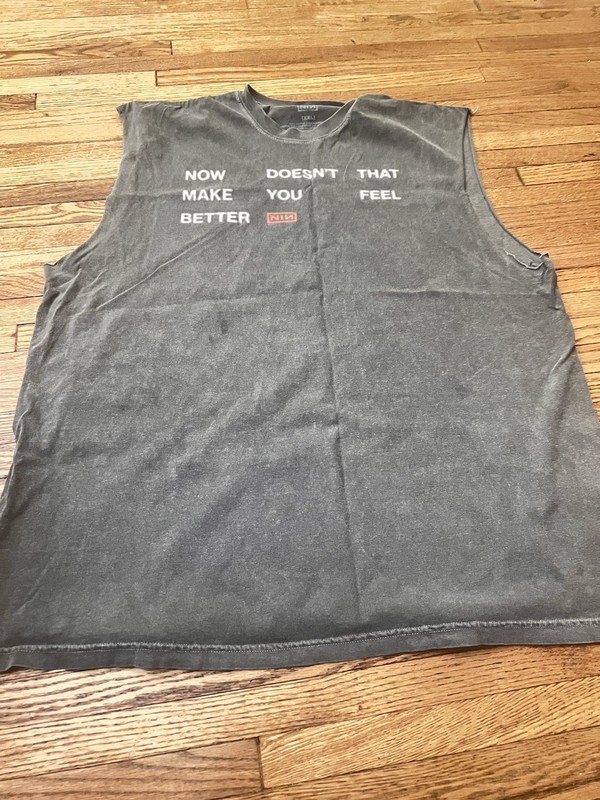 Nine Inch Nails 2025 Tour March of the pigs lyrics xl original sleeveless ￼