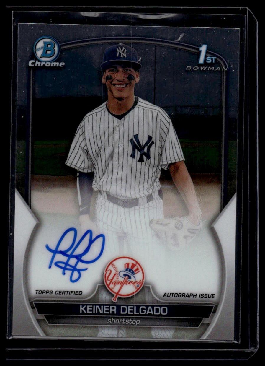 2023 Bowman Chrome #CPA-KD Keiner Delgado Prospect Autographs