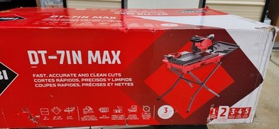  Rubi DT-7'' MAX Portable Wet Tile Saw & Stand 7 Inch Porcelain Ceramic Cutter